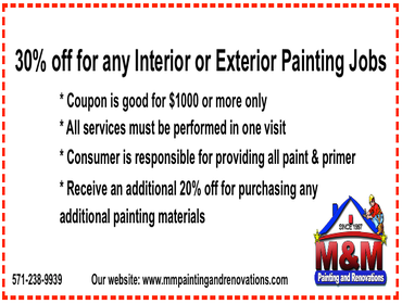 M&M Painting's Coupons