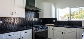 Kitchen Inside a 500 Square Foot 1 Bedroom 1 Bath ADU