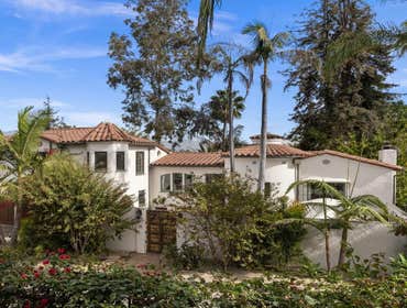 Exterior Painting - Silver Lake, California. Exterior Painting - Silver Lake, California.
Spanish Style Exterior home, painted stucco, trim, gutters, 
