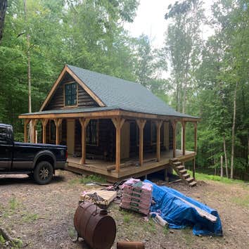 Re building Dan Beard Chestnut log cabin Rebuild 1926 log cabin we took down in 2009. Re assembled on Goose Pond scout reservation. All Chestnut except