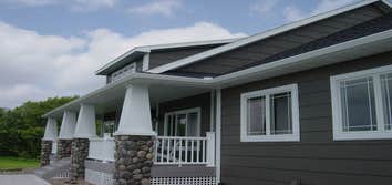 Seamless Steel Siding Below are photos of several seamless steel siding projects that we have completed throughout the years. Satern Exteriors has been