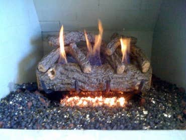 Cathy Gas log and gas line install :)