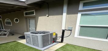 Clean outdoor AC condenser installation completed in Citrus Heights, CA.