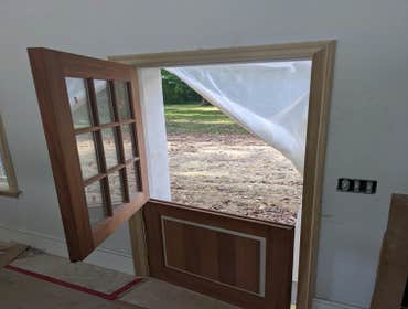 Dutch door installation