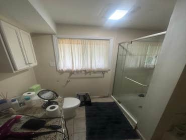 Photos by Quality Spec Construction & Rehab LLC #4 Remodel main floor bathroom, total gut, remove tub installed closet, single sink to duel sink, quart