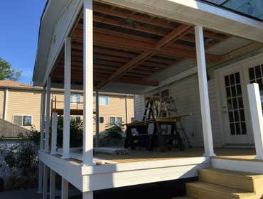 Deck with roof - in progress