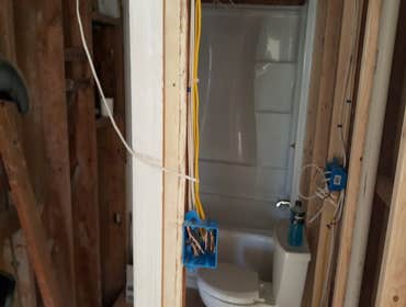 Part of rough bath remodel