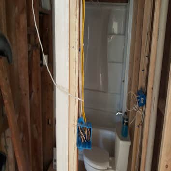 Part of rough bath remodel