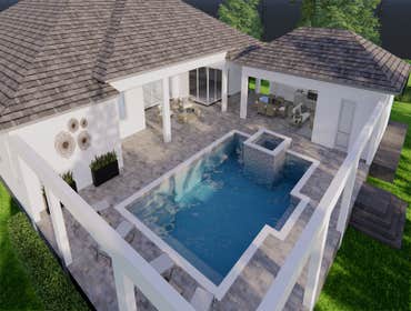 Photos by Line Construction Inc #22 Pool and Cabana