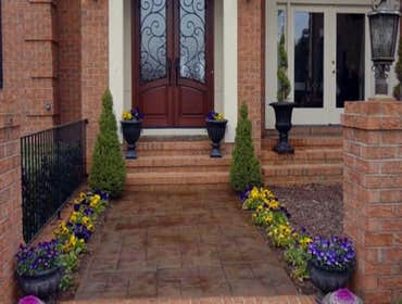 Photos by Stamped Concrete Denver LLC #1 Stamped concrete, often called textured or imprinted concrete, replicates the look of many different stones su