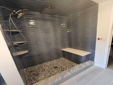 Photos by Pro Power Carpentry LLC #1 We remodel about 100 bathrooms per year and the average budget for our clients ranges from 10,000.00 to 30,000.00,