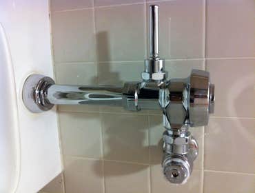 Flush Valve Installed
