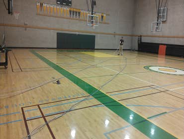 LONG wire pull at Gym