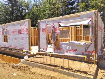 Photo(s) from Score Construction Services LLC This was a new house out in Concord NH, approximately 2,500 sq foot home. 8,500 sq ' of drywall.