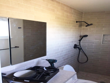 Tile throughout Walls
