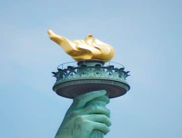 Statue of Liberty Measured and documented the original torch for removal and designed the gold leaf replacement for the centennial restoration.