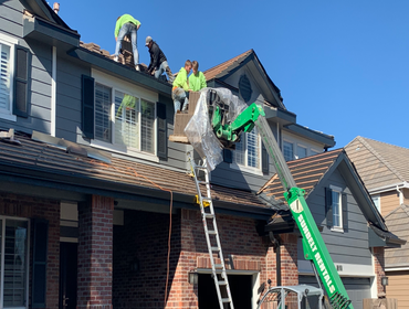 Concrete Tile Roof - Aurora, CO Re-roof due to hail damage. Discontinued Westile replaced with Boral Concrete Tile roof on battens. Ice and water shiel