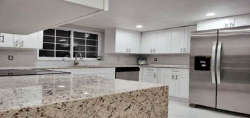Rosy Counter and Cabinet