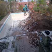 D & A General Services Inground Pool Demolition & Leveling Sod