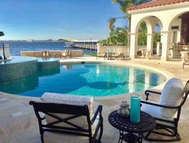 Pool, spa, fireplace