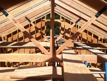 custom trusses made on site