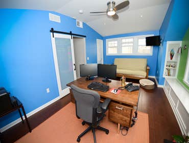 Upstairs addition with office