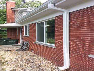New Gutters and oversize downspouts Another project just got done. New regular size gutters and oversize downspout in Evanston IL. See more projects on