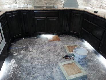 Lifetime Warranty Construction Kitchen Tile Project Installed ceramic tile in existing kitchen. Lifetime Written Transferable Warranty Included.
