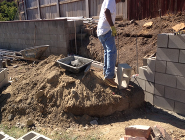 Block Wall and Wall retaining