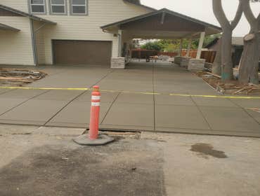 Photos by Silva Engineering Construction #1 Demo, excavate, rock, form, and pour walkway, driveway , and driveway approach for client.