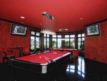 Cool game room! With two TVs