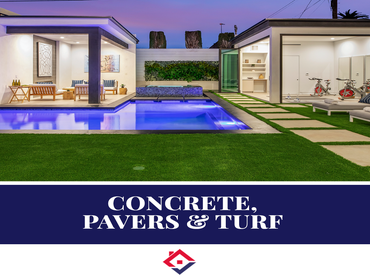 Concrete, Pavers & Turf From the foundation of your home to your sidewalks, patios, and walls – Concrete is everywhere and it’s important to do it righ