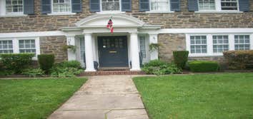 2339 BRYN MAWR AVE. PHILA PA. REMOVED THE OLD SIDEWALK AND CURB AND REPLACED IT WITH NEW REGULAR CONCRETE, NEW STAMPED CONCRETE(NOTCHED ENGLISH SLATE 