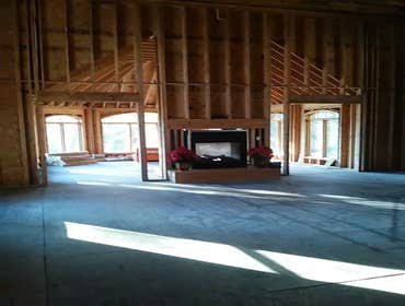 Custom Framing fireplace instl