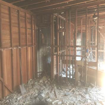Photos by Double S Construction & Development #1 Fire damage
Demo 80%
New framing, roof, all mechanical, interior exterior walls and flooring.