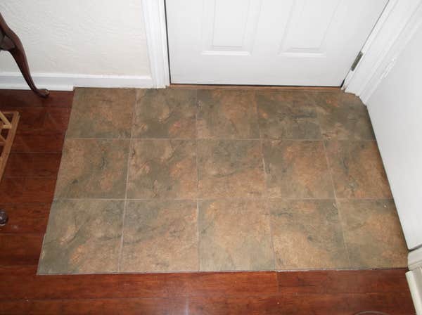 New tile entryway