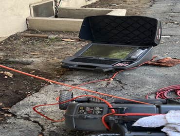 Sewer camera inspection