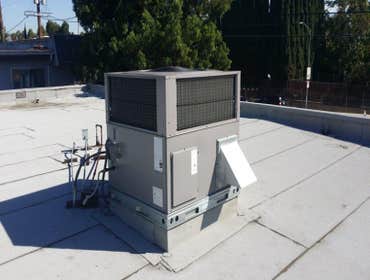 Rooftop package unit install