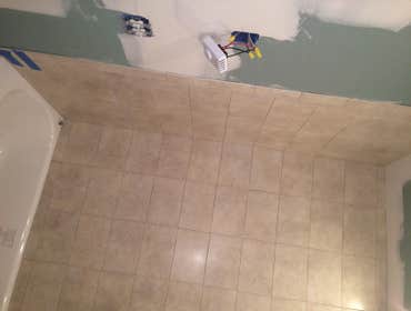 Bathroom tile job