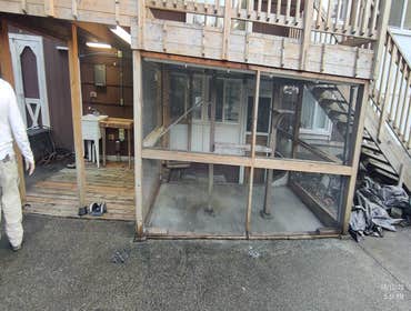 Saul's Quality Painting LLC Project #1 Initially Just a repainting of the home, later the client asked to add the painting of the deck to the job agree