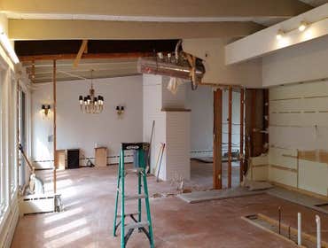 mid-century modern interior remodel