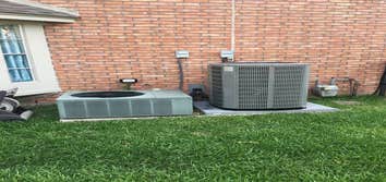 Photos by JMS Air and Heat LLC Taking out old in efficient in effective equipment going back in with high efficient energy saving Made in America equip