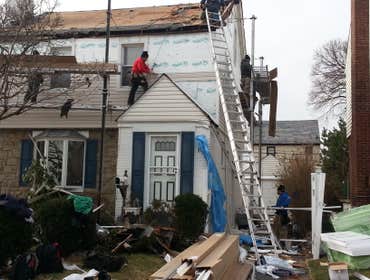 Exterior Siding Being Done