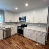 Photos by Ch Construction Service #1 Full kitchen Remodle quartz countertops new flooring and cabinets