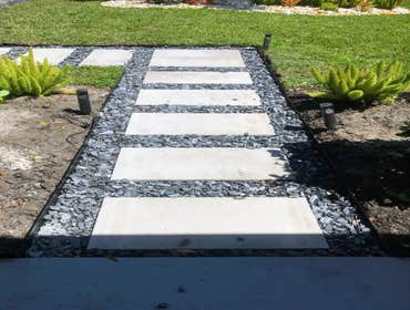 Modem Concrete Walkway