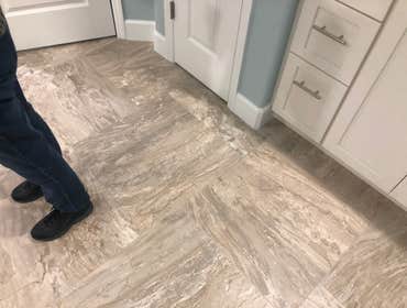 marble floor install