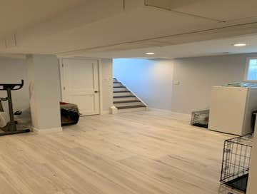 Photos by Es Carpentry Inc #1 Basement and first Floor complete gut and Remodel
