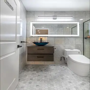 Palo Alto Modern Bathroom Remodeling