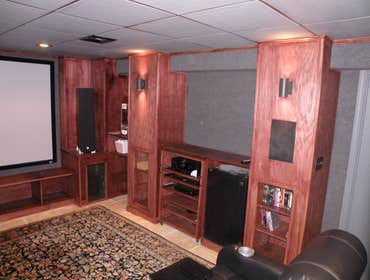 Photos from Vh improvement inc transforms a room in the basement into a media room
