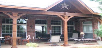 Cedar patio covers and outdoor areas